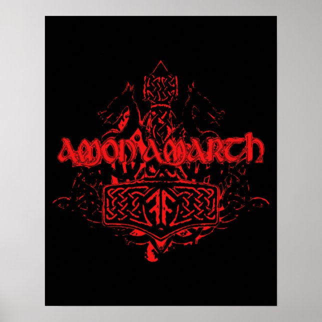 Poster Melhor variedade de lendas musicais do Amon Amarth (Frente)