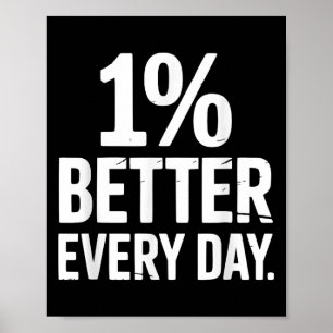 Poster Melhora 1% A Cada Dia A Automelhoria.