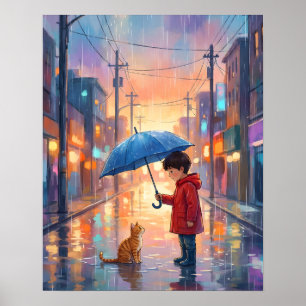 Poster Melhores Amigos na Chuva