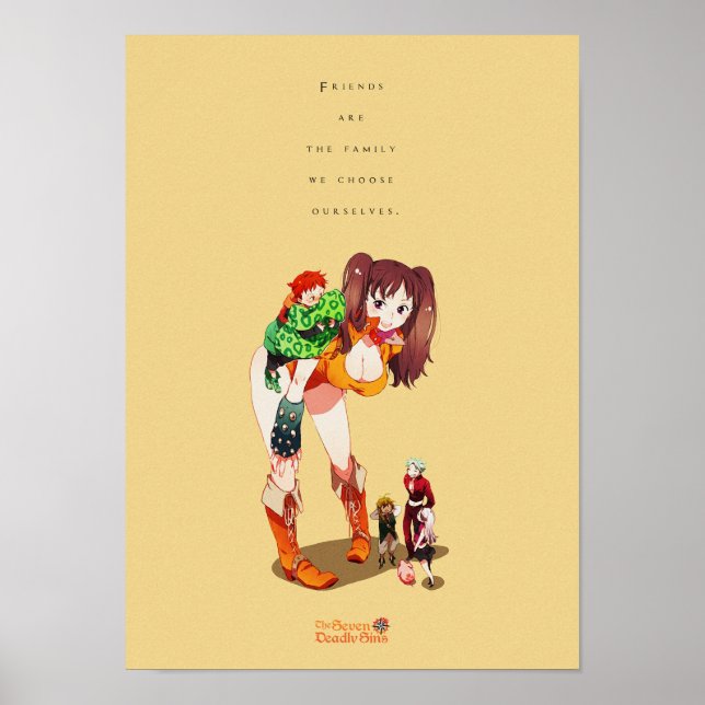 Poster Melhores citações de animação sobre família e amig (Frente)