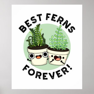Poster Melhores Ferns Para O Funny BFF Pun