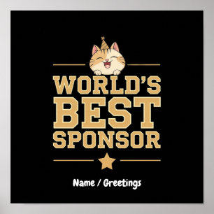 Poster Melhores Patrocinadores do Mundo Voluntários do Ba