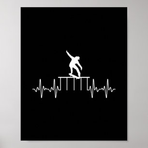 Poster Melhores Presentes para Skatista Arte de Skate par