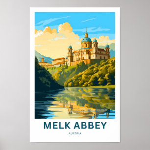 Poster Melk Abbey Austria Travel Print