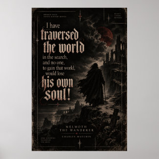 Poster Melmoth, o Viajante – O Preço de uma Alma | Sombri