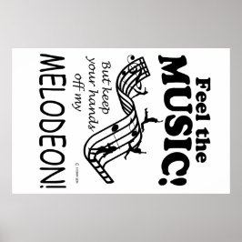 Poster Melodeon Sente A Música
