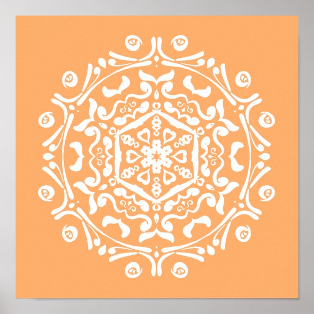 Pôster Melon Mandala (Frente)