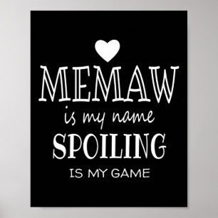 Poster Memaw É Meu Nome Vovó Especial