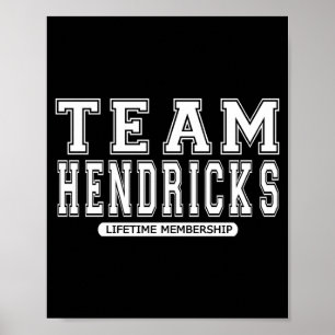 Poster Membro da equipe de reunião do sobrenome da famíli
