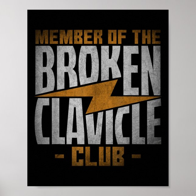 Poster Membro do Clube da Clavícula Quebrada - Cotações d (Frente)