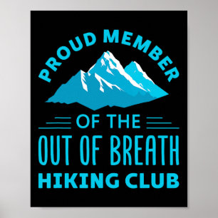 Poster Membro Orgulhoso do Clube de Caminhada Sem Fôlego