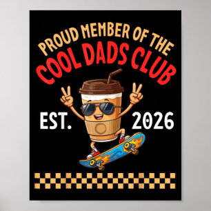 Poster Membro orgulhoso do clube dos pais legais fundado