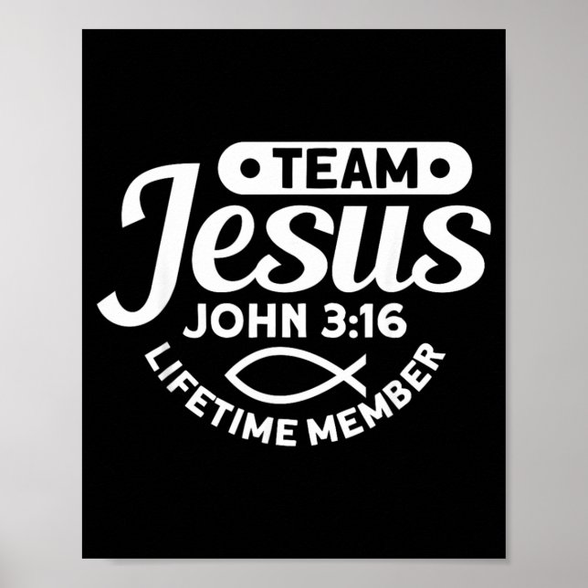 Poster Membro Vitalício da Equipe Jesus João 3_16 - Engra (Frente)