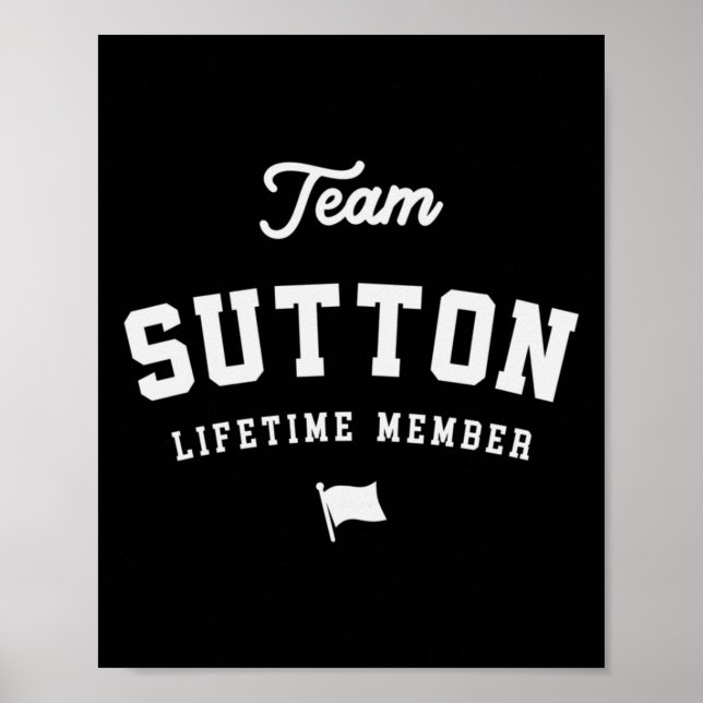 Poster Membro Vitalício da Equipe Sutton Nome Divertido S (Frente)