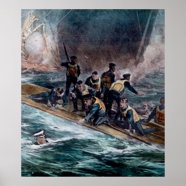 Poster Membros da tripulação Titanic do RMS salvaram a Vi (Frente)