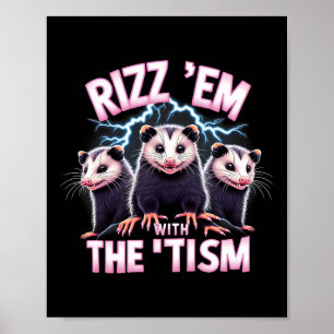 Poster Meme Autista Ocubo Rizz Em Com O Autismo Do Tismo