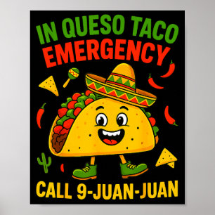 Poster Meme de frase engraçada cinco de mayo taco mexican