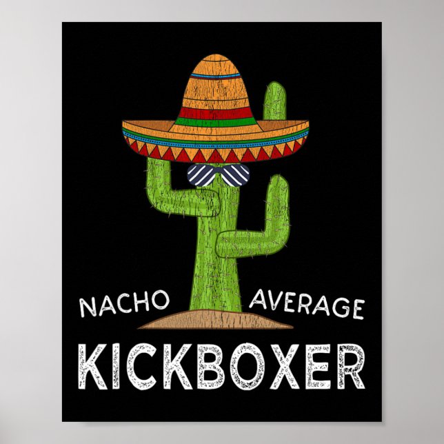 Poster Meme de kickboxer hilário engraçado Kickboxing eng (Frente)