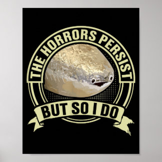 Poster Meme de Peixe Sacabambass Engraçado Horrores Persi