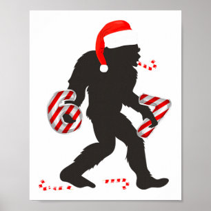 Poster Meme Divertido 67 Com Pé Grande E Canudos De Natal