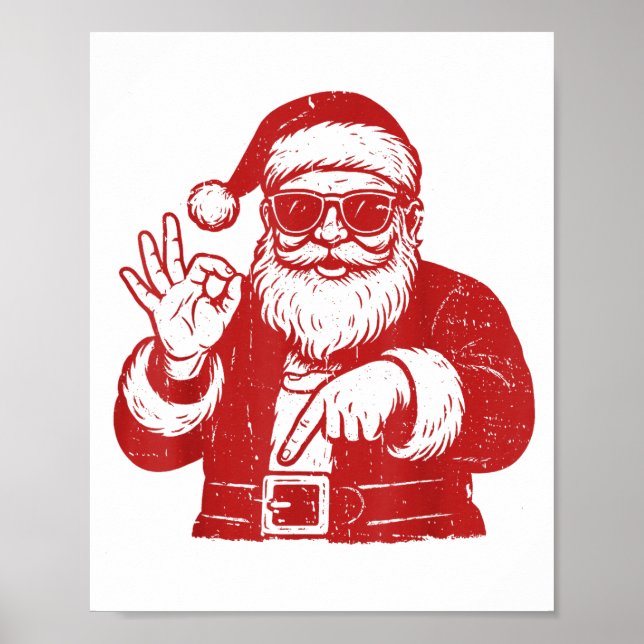 Poster Meme Divertido Seis Sete 67 Natal Brainrot Papai N (Frente)