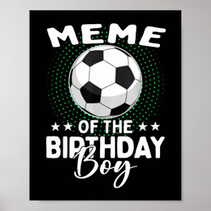 Poster Meme do jogador de futebol aniversariante