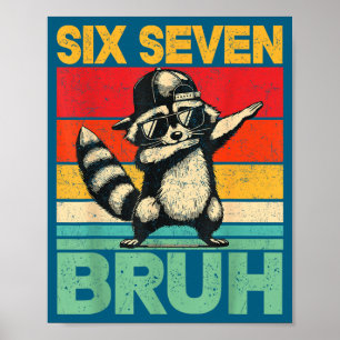 Poster Meme Engraçado 67 Meninos Crianças 6 7 Dabbing Sei