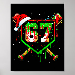 Poster Meme Engraçado 67 Natal Beisebol Sorvete Homens Me