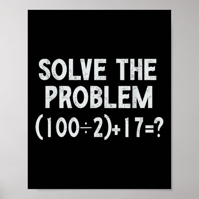Poster Meme engraçado 67 Pemdas Professor de Matemática E (Frente)
