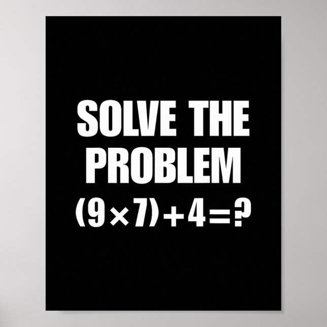 Poster Meme engraçado 67 Pemdas Professor de Matemática E (Frente)