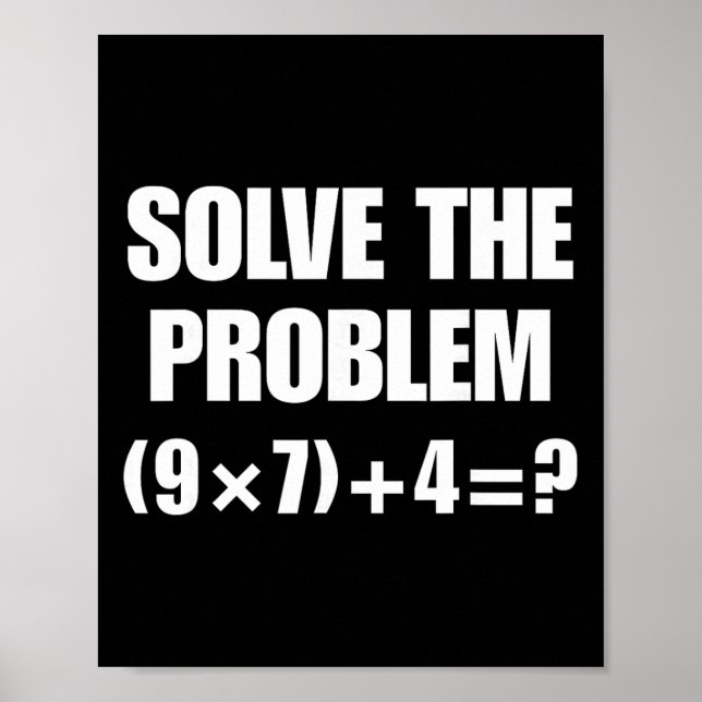 Poster Meme engraçado 67 Pemdas Professor de matemática e (Frente)