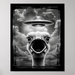 Poster Meme engraçado de Ação de Graças de peru alienígen