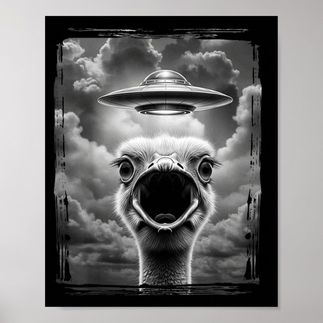 Poster Meme engraçado de Ação de Graças de peru alienígen (Frente)