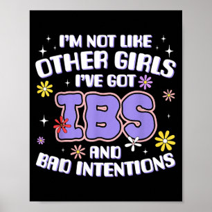 Poster Meme engraçado inadequado de Síndrome do Intestino