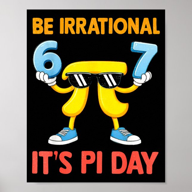 Poster Meme engraçado seis sete 67 dia matemática ciência (Frente)
