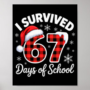 Poster Meme Engraçado Seis Sete Natal Sobrevivi 67 Dias