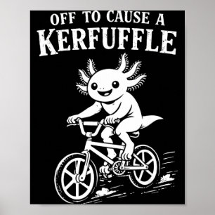 Poster Meme Legal de Axolote Frio Causa Tumulto