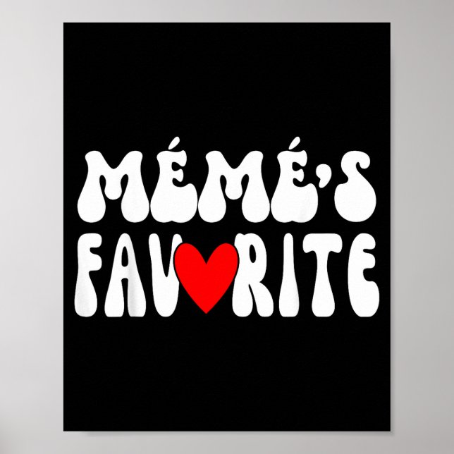 Poster MÉmÉ’s Favorite Funny Grandparent Granhild Humor  (Frente)