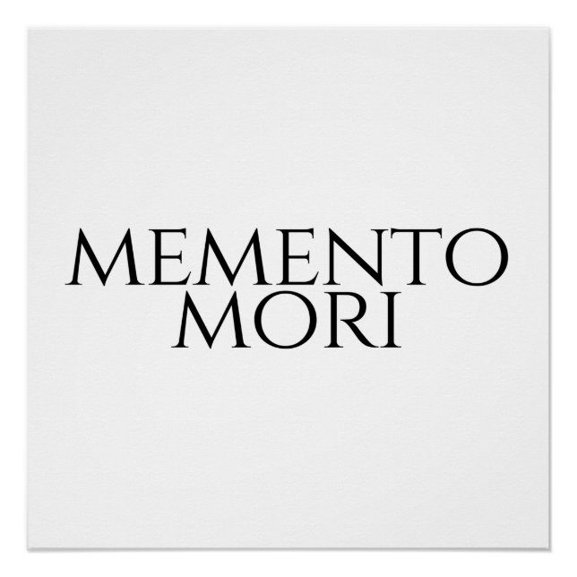 Pôster Memento Mori (Frente)