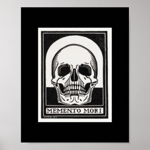 Poster Memento mori Black Skeleton by Julie de Graag
