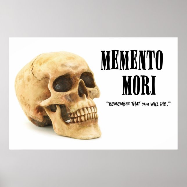 Poster Memento Mori - Caveira (Frente)