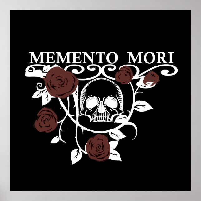Poster memento mori flor (Frente)