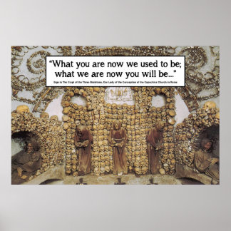 Poster Memento Mori - Igreja do Osso de Roma