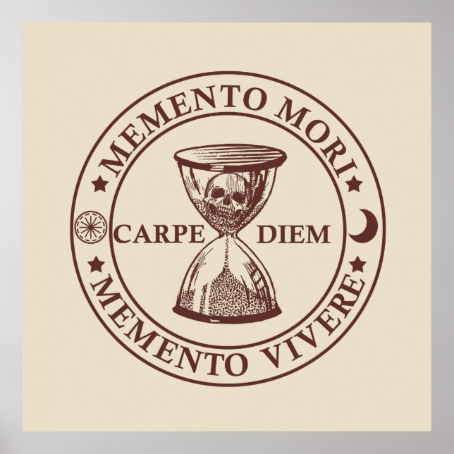 Poster Memento mori memento vivere (Frente)
