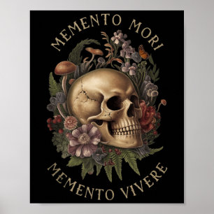 Poster Memento Mori Memento Vivere - Filosofia & Lat