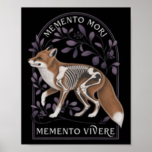 Poster Memento Mori Memento Vivere - Filosofia & Lat