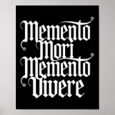 Poster memento mori vivere | Zazzle Brasil