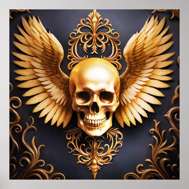 Poster Memento Mori - Ouro Gótico Sigil (Frente)