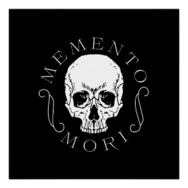 Pôster Memento Mori Skull Wall Art