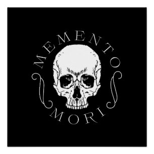 Pôster Memento Mori Skull Wall Art